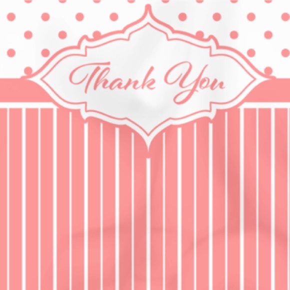 25 10X13 Pink Thank You Poly Mailers Clearance - Picture 4 of 6